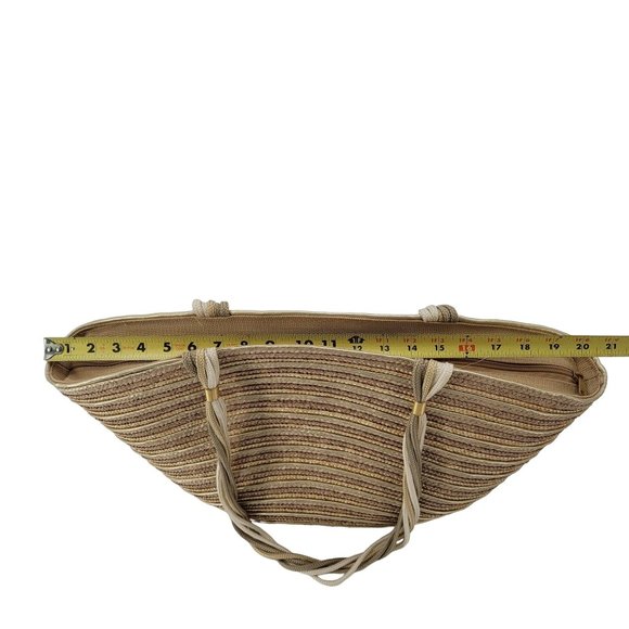 Beach Bucket Bag Tote with Multi Color Rope Handles Used - Picture 11 of 11